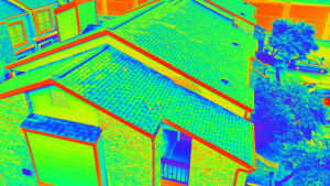 Professional roof leak inspection Dallas infrared scan