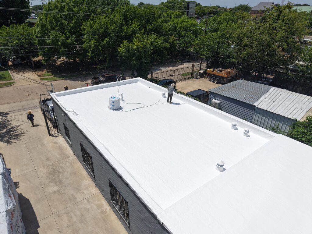 Western Colloid FARR roof system installation in DFW